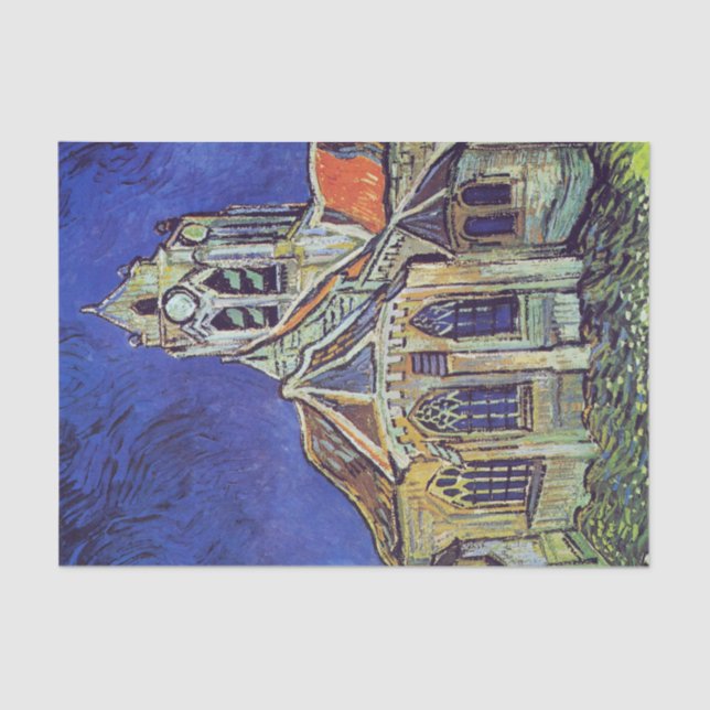 Church of Auvers Van Gogh Decoupage Paper (Front)