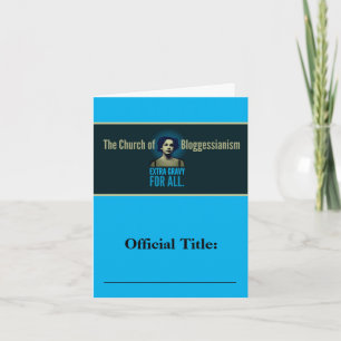 Church of Bloggessianism Card