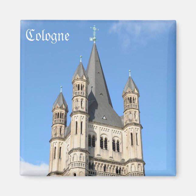 church of Gross St. Martin in Cologne souvenir Magnet (Front)