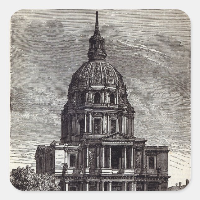 Church of Invalides, containing Tomb of Square Sticker (Front)