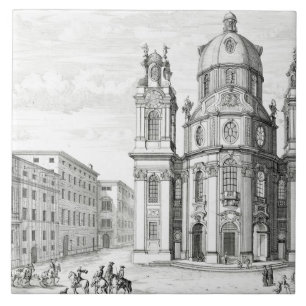 Church of Notre Dame, Salzburg, Austria, from 'Ent Ceramic Tile