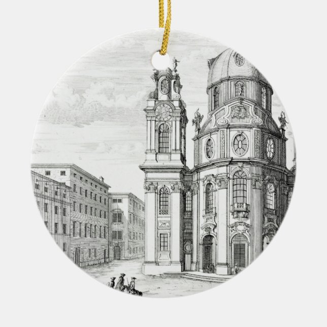 Church of Notre Dame, Salzburg, Austria, from 'Ent Ceramic Tree Decoration (Front)
