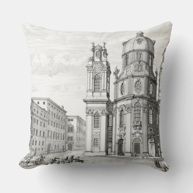 Church of Notre Dame, Salzburg, Austria, from 'Ent Cushion (Front)