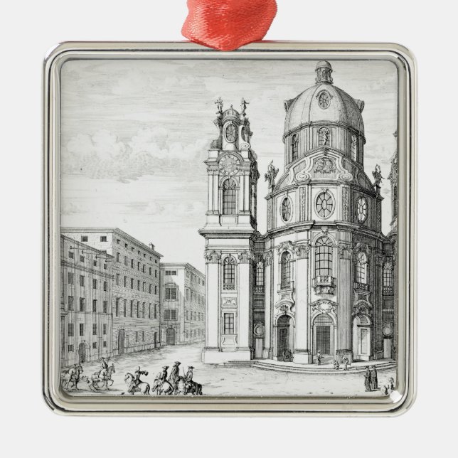 Church of Notre Dame, Salzburg, Austria, from 'Ent Metal Ornament (Front)