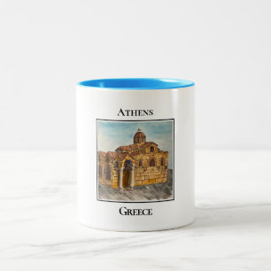 Church of Panaghia Kapnikarea, Athens, Greece Two-Tone Coffee Mug