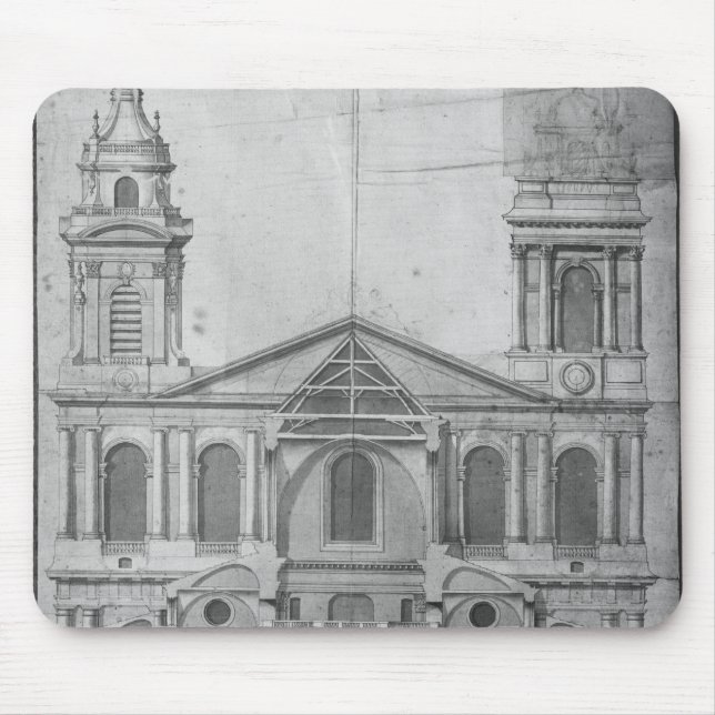 Church of Saint-Sulpice Mouse Pad (Front)