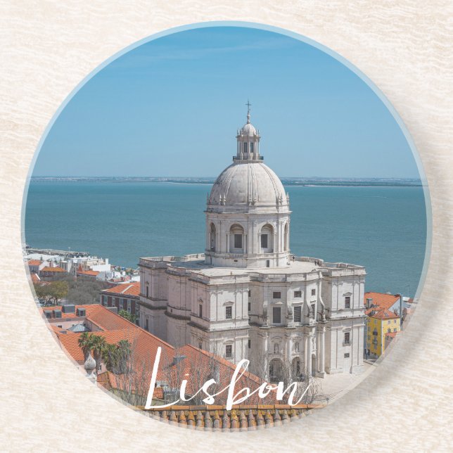 Church of Santa Engracia in Lisbon, Portugal Coaster (Front)