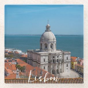 Church of Santa Engracia in Lisbon, Portugal Glass Coaster