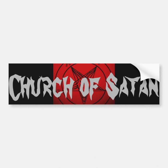 CHURCH OF SATAN BUMPER STICKER (Front)