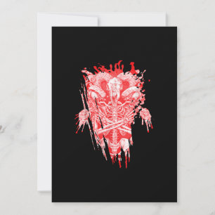 Church Of Satan Gift All Hail Goat Satanic Baphome Invitation