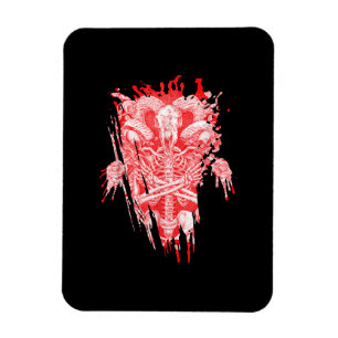 Church Of Satan Gift All Hail Goat Satanic Baphome Magnet