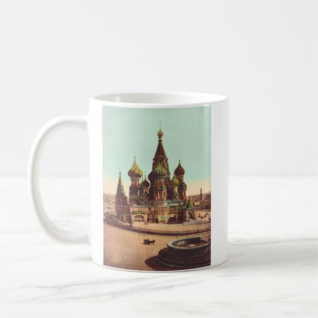 Church of St. Basil, Red Square Moscow Coffee Mug (Left)