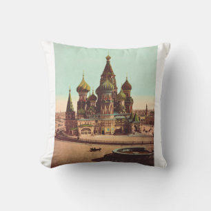 Church of St. Basil, Red Square Moscow Cushion