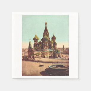 Church of St. Basil, Red Square Moscow Napkin