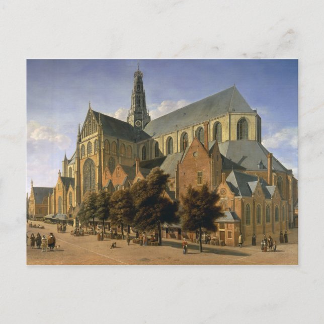 Church of St. Bavo in Haarlem, 1666 Postcard (Front)