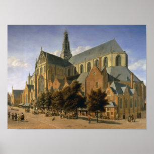 Church of St. Bavo in Haarlem, 1666 Poster
