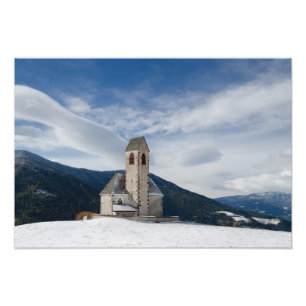 Church of St. Jakob in Villnöss photo print