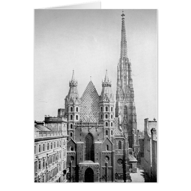 Church of St. Stephens, Vienna circa 1890 (Front)