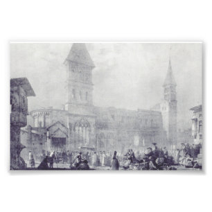 Church of the Abbey of Saint Philibert at Tounus Photo Print