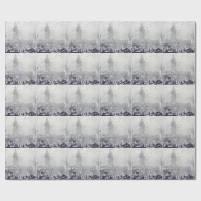 Church of the Abbey of Saint Philibert at Tounus Wrapping Paper (Flat)