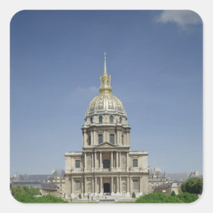 Church of the Invalides, built 1679-1708 Square Sticker