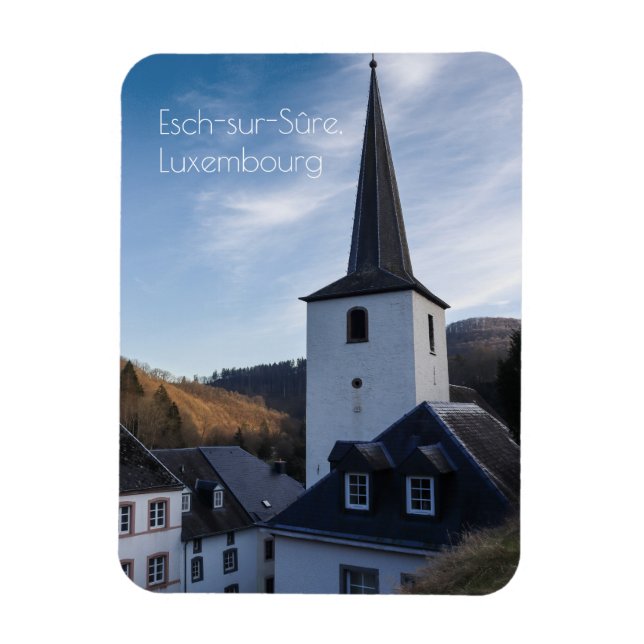 Church of the Nativity, Esch-sur-Sure, Luxembourg Magnet (Vertical)