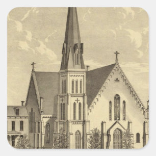 Church of the Sacred Heart East Liberty Square Sticker