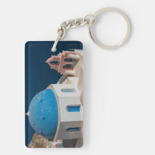 Church on the Island of Santorini, Greece Key Ring