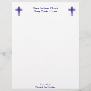 Church or Pastor Letterhead Template