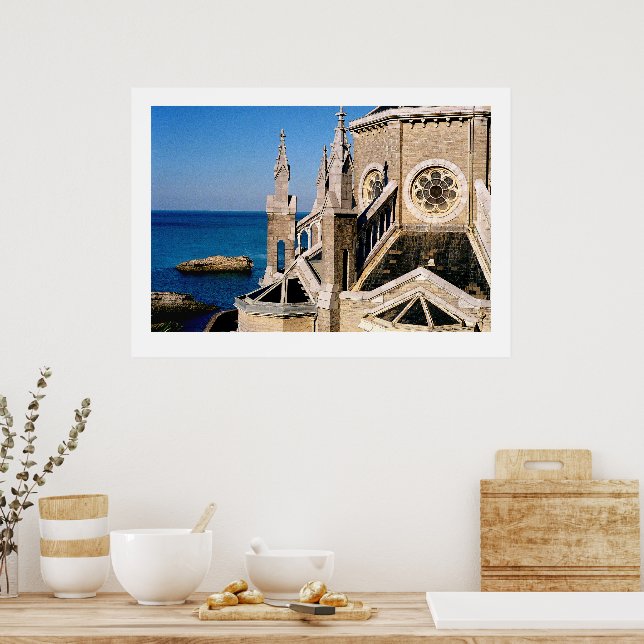 Church Overlooking the Ocean Poster (Kitchen)