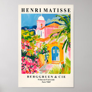 Church Painting Inspired By Henri Matisse, Christi Poster