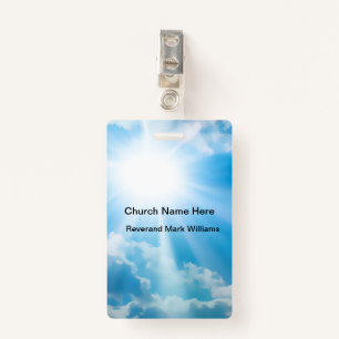 Church Pastor And Clergy Faith Name ID Badge