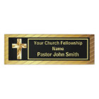 Church Pastor Classy Gold And Black