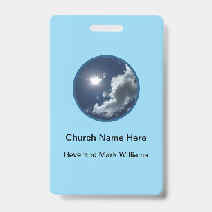 Church Pastor Clergy Faith Name Badges ID Badge