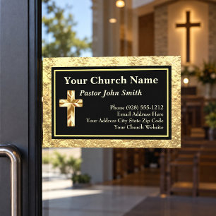 Church Pastor Gold And Black