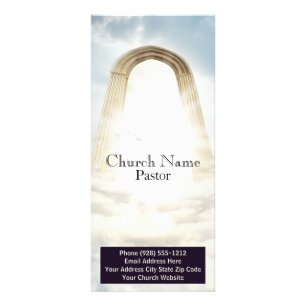 Church Pastor Rack Card, Ministry Card
