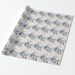Church Patriotic Themed Christmas Wrapping pape Wrapping Paper