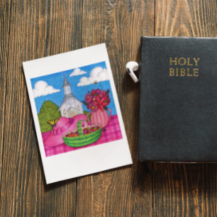 Church Picnic Inspirational Postcard