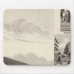 Church, residences & flouring mill mouse pad