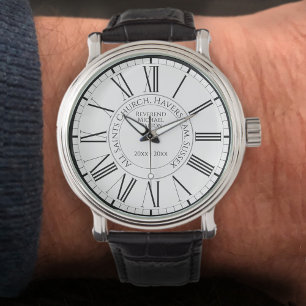 Church Retirement or Leaving Gift - Personalised Watch