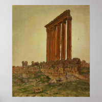 Church - Ruins Of The Temple Of Zeus Baalbek 1868