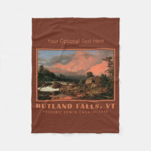 Church’s “Rutland Falls” custom fleece blanket