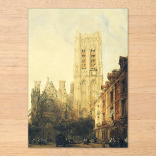 Church Saint-Jacques in Dieppe Acrylic Invitations