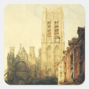 Church Saint-Jacques in Dieppe Square Sticker
