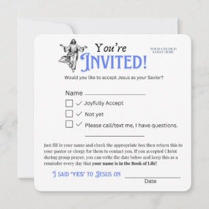 Church Salvation RSVP Card – Customizeable