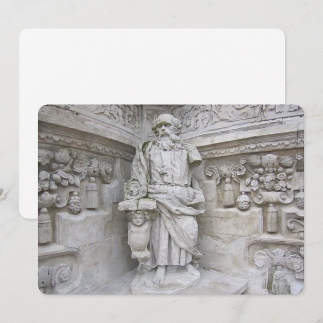 Church Sculpture Holiday Card (Front/Back)