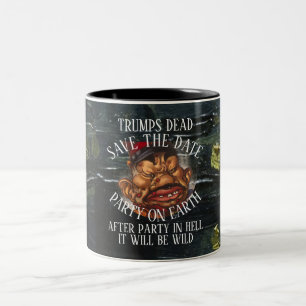 CHURCH SERVICE LF VG HG FUNERAL OBITUARY JERSEY T Two-Tone COFFEE MUG