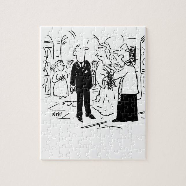 Church Service Wedding Vicar Says No to Lawyers Jigsaw Puzzle (Vertical)
