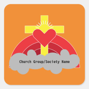 Church Societies Groups And Clubs Coffee Mug Squar Square Sticker