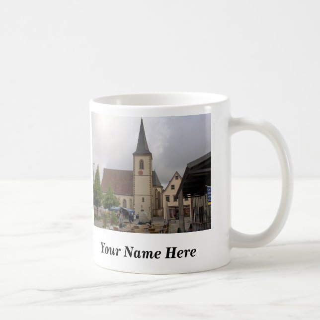 Church Square Personalised Mug (Right)